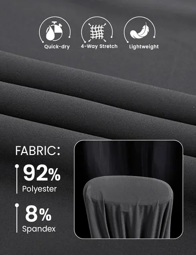 Vista 4 de Pantalones Rdruko para correr, casuales para hombre, ligeros, transpirables, de secado rápido, para senderismo, correr, deportes al aire libre
