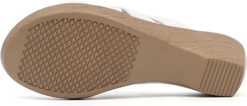 Vista 4 de VJH confort Sandalias casuales para caminar con plataforma de cuña para mujer