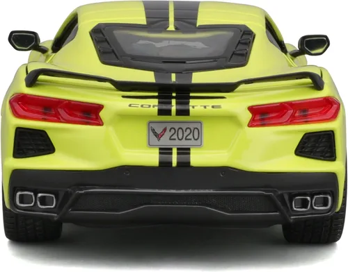 Vista 6 de Maisto 1:24 SE 2020 Chevrolet Corvette Stingray Z51 - Amarillo