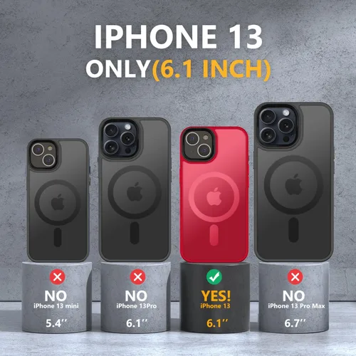 Vista 74 de MOCCA - Funda magnética resistente para iPhone XR de 6.1 pulgadas, compatible con MagSafe, funda con protección contra caídas de grado militar