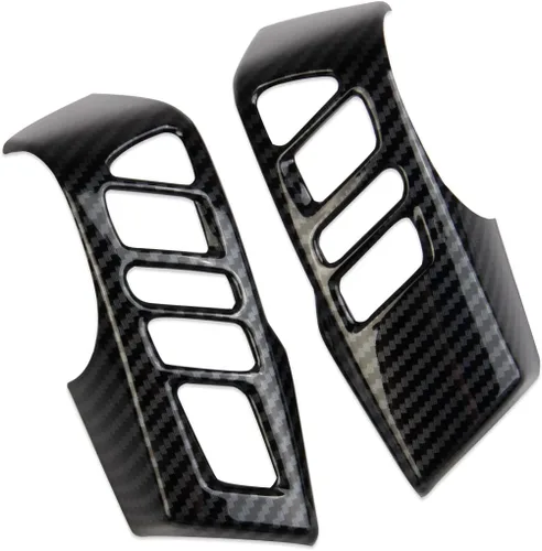 Vista 5 de Cubierta de volante interior de fibra de carbono para Nissan Frontier 2022-2025 para Titan 2020-2024