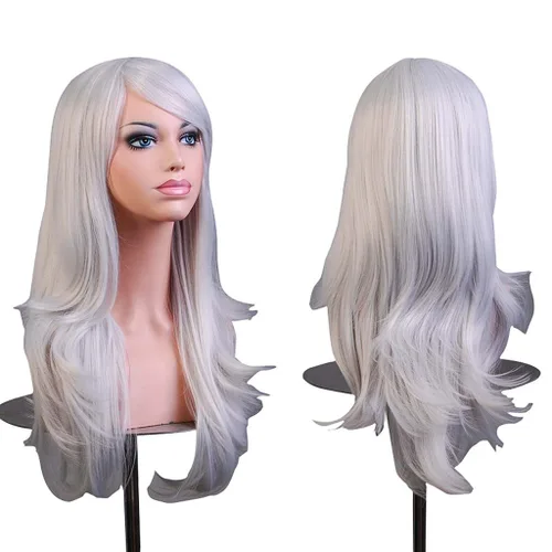 Vista 10 de AneShe – Peluca de mujer de pelo ondulado de 28 pulgadas (71.12 cm) de largo, resistente al calor, ideal para cosplay