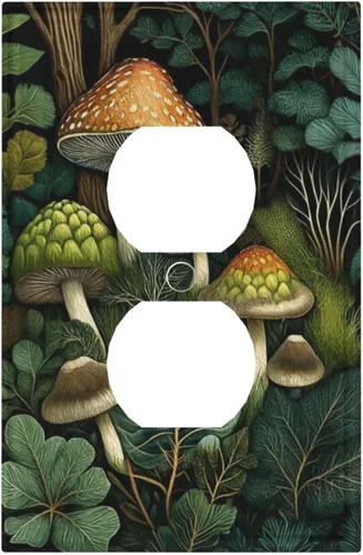 Vista 58 de Cubiertas de Interruptor de Luz Artísticas Decorativas Boho Figura Abstracta Interruptor de Pared Único Placa de Interruptor Decorativo Placa