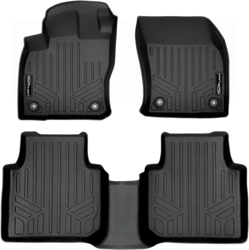 Vista 17 de SMARTLINER Juego de tapetes de piso de primera fila para Volkswagen Tiguan 2009-2017