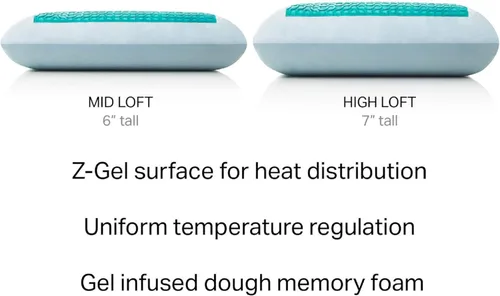 Vista 2 de Z Gel almohada de espuma viscoelástica con funda de terciopelo extraíble