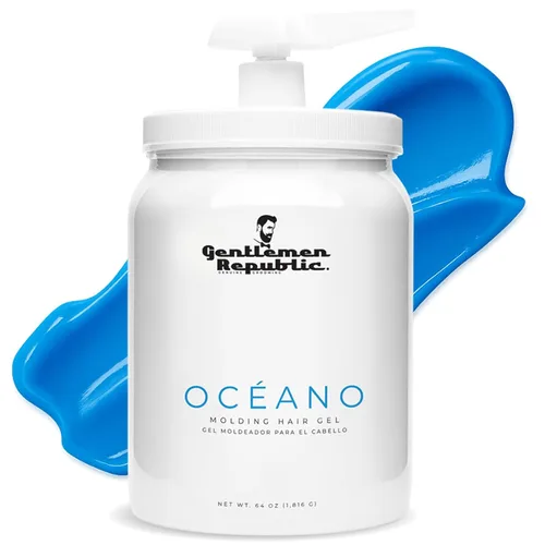 Vista 11 de Gentlemen Republic Oceano Gel para el cabello para hombre, 16 onzas, gel de peinado de alto brillo y fuerte sujeción táctil para cabello, fórmula