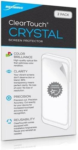 Vista 4 de BoxWave Protector de pantalla compatible con OnePlus 7T Pro McLaren Edition – ClearTouch Crystal (paquete de 2), película HD – Protege de arañazos
