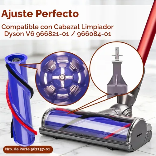 Vista 7 de Para piezas de repuesto Dyson V6: Rodillo de cepillo para Dyson V6 Roller Brush Reemplazo Animal Absolute Cordless Vacuum Attachments, Número