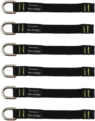 Vista 11 de Ergodyne Squids 3700 - Accesorios de cola para herramientas de red, paquete de 6, 2 libras, longitud media 4.5, naranja