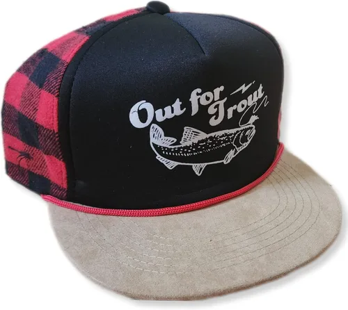 Vista 66 de ThatsRad Out for Trout Corduroy Snapback Sombrero Gorra Pesca con Mosca Pescador