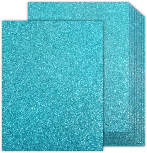 Vista 13 de Goefun - Cartulina negra con purpurina de doble cara de 8.5 x 11 pulgadas, 24 hojas de 9.88 oz/m²/100 libras, papel de cartulina negra