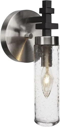Vista 4 de Salinda 2511-ESBR-600 - Aplique de pared (1 luz, color espresso y latón)