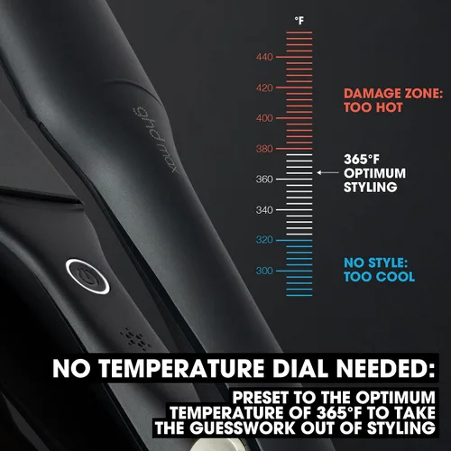 Vista 2 de ghd Max Styler Essentials Duo - Plancha plana Max (negro) con protector de cuerpo en aerosol de protección térmica para cabello (4 onzas líquidas)