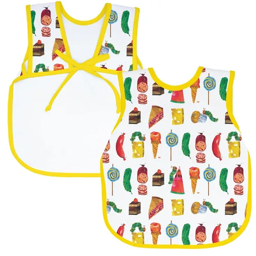 Vista 14 de BapronBaby Eric Carle Bug World Bapron - Babero más seguro sin corbata para el cuello para bebés y niños pequeños, suave, impermeable, resistente a
