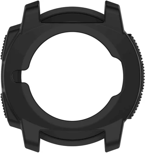Vista 4 de FitTurn Funda para Garmin Instinct Watch – Protector de funda de diseñador delgado, bisel antiarañazos, funda de silicona (negro)
