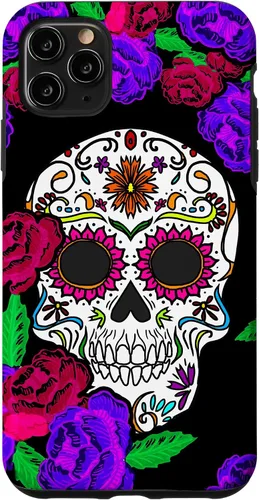 Vista 13 de Funda de regalo mexicana para iPhone 17, diseño de calavera de azúcar