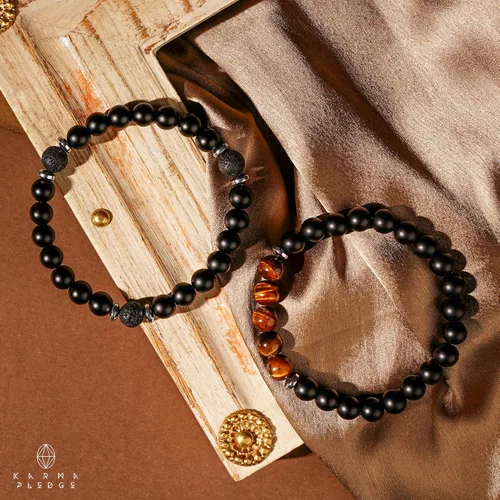 Vista 27 de Pulseras de cristal para mujeres y hombres, regalos de cumpleaños, hechas a mano de 0.236 in con cuentas de piedra para equilibrio de chakras
