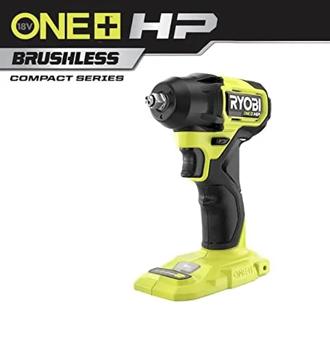 Vista 4 de ONEAND HP - Llave de impacto inalámbrica compacta de 3/8 pulgadas de 18 V sin escobillas, solo herramienta