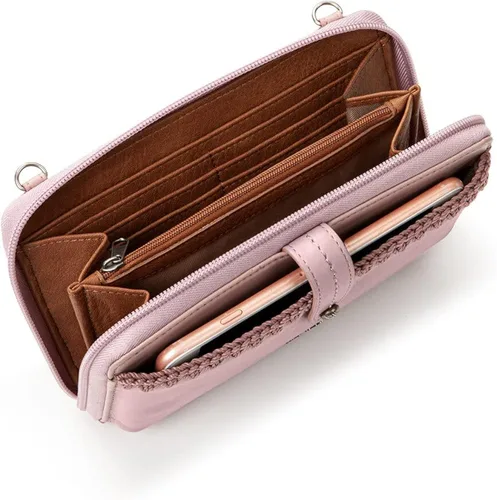 Vista 3 de The Sak Iris Large Smartphone Crossbody Bag in Leather Detachable Wristlet Strap
