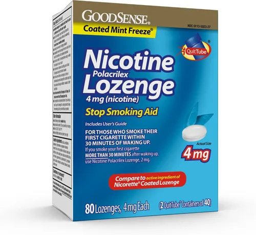 Vista 11 de GoodSense - Mini pastillas Polacrilex de nicotina de 4 mg, hielo de cereza
