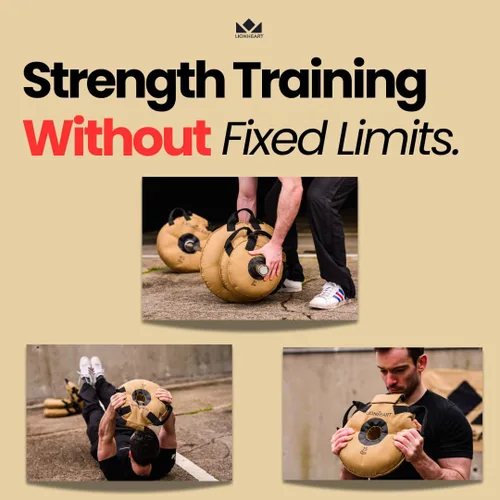 Vista 10 de Lionheart Sand Bag Weight Plates Set Sandbags for Working Out Home Gym Bumper Plates Travel-Friendly Sandbag for Fitness & Weight Training