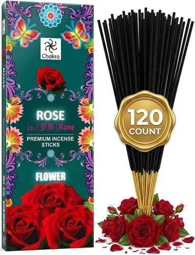 Vista 14 de Paquete de regalo de incienso de aromaterapia – 120 varillas naturales (6 cajas) – Relajante, alivio del estrés, meditación, refrescante