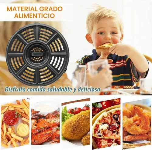 Vista 3 de ALJ Estante para freidora de aire de 6.5 cuartos para freidora de aire Ninja OS300/OS301/FD302/FD305/OP302 Foodi para freidora de aire, parrilla