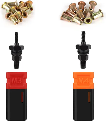 Vista 8 de NEXTACK Kit de tuercas remachables 1/4-20 y 20 para NT600, NT700 y NT800, herramienta Rivnut 607, 1442 (no universal) piezas de repuesto