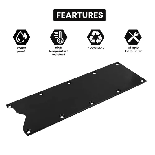 Vista 3 de LS Gen 3 Valley Pan Cover Plate Endxedo Low Profile Custom Knock Sensor LSX LS1 LM7 LR4 LQ4 LS6 L59 LQ9 LM4 L33 (negro)