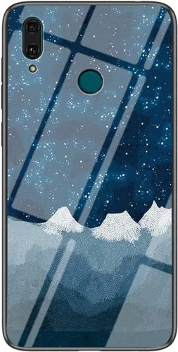 Vista 10 de IVY Funda de cristal templado con cielo estrellado para Huawei Y9 2019 / Enjoy 9 Plus Case - A