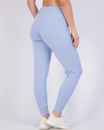 Vista 3 de Paquete de 3 pantalones deportivos con bolsillos para mujer, cintura alta, para entrenamiento, yoga, pantalones de descanso (disponibles en Plus)