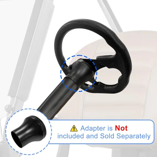 Vista 5 de Volante para carrito de golf, compatible con EZGO TXT RXV, Club Car DS Precedent Tempo, Yamaha G2-G29 para la mayoría de los carritos de golf