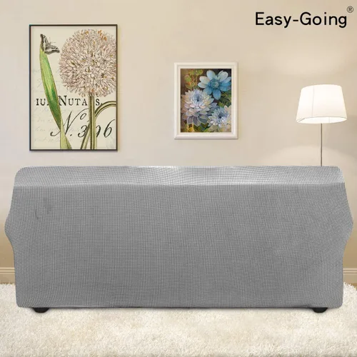 Vista 137 de Easy-Going - Funda elástica sobredimensionada para sofá, 1 pieza, protector muebles, suave, parte inferior elástica, para niños, tela jacquard