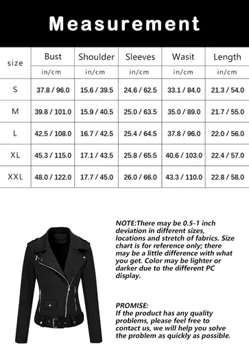 Vista 6 de Bellivera Chaquetas de cuero sintético para mujer, abrigo corto de moda para primavera e invierno