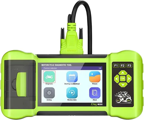 Vista 9 de Herramienta de diagnóstico de función de escáner de motocicleta totalmente accesorio, lector de código OBD2, prueba de ABS, prueba de batería