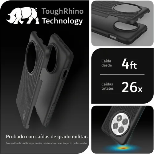 Vista 2 de TUDIA MergeGrip - Funda para OnePlus 13 5G (2025) – [prueba de caídas de grado militar] Funda de doble capa a prueba de golpes, delgada, resistente