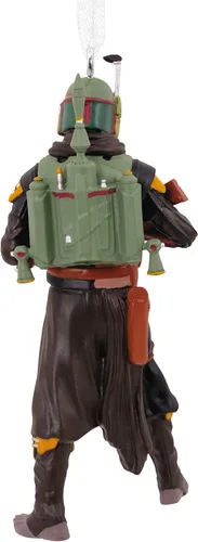 Vista 2 de Hallmark 0003HCM0671 Star Wars: El libro de Boba Fett adorno de Navidad, multicolor