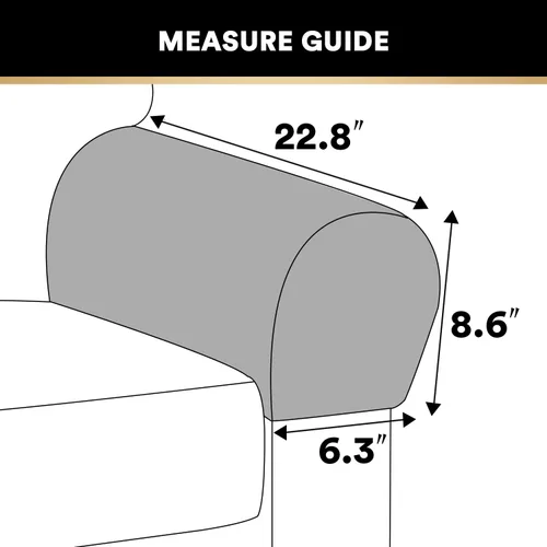 Vista 7 de PrinceDeco 2 Pack Thick Velvet Stretch Armrest Covers for Chairs and Sofas, Non Slip, Blue
