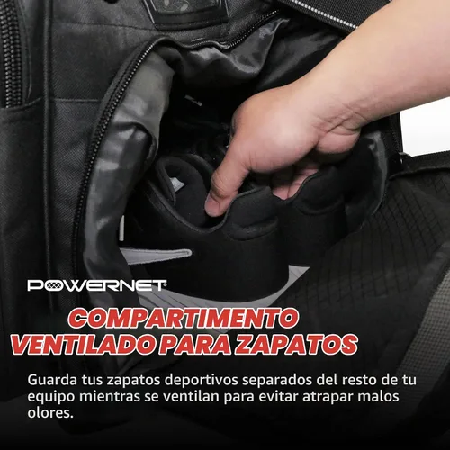 Vista 6 de PowerNet Pro Duffle Bag, Softball Baseball Bag, Baseball Gear Bag, Baseball Bat Bag with Internal Bat Sleeves, Baseball Bags with Padded Strap &