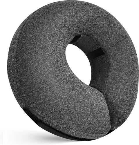 Vista 11 de Collar Inflable para Perros, Cono Suave para Perros Después de Cirugía, Collares Donut E Ajustables Inflables para Perros y Gatos Pequeños, Medianos