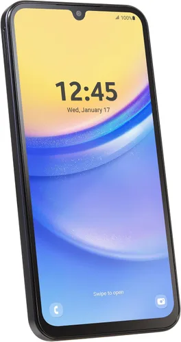 Vista 7 de total wireless Samsung A15 5G Teléfono inteligente prepago bloqueado, 64 GB, negro - Incluye plan ilimitado de llamadas de $55, texto y datos de 30