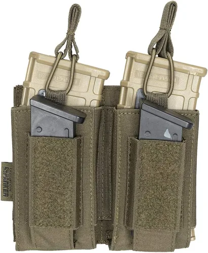 Vista 18 de EXCELENTE ELITE SPANKER - Funda de munición de tipo MOLLE con parte superior abierta, individual/doble/triple, para cargadores elásticos de rifle M4