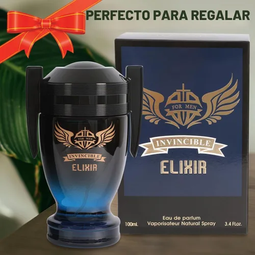 Vista 4 de Invincible Elixir Perfume Hombre Eau de Parfum – Colonia aromática de vainilla picante para hombre 3.4 fl oz/3.4 fl oz