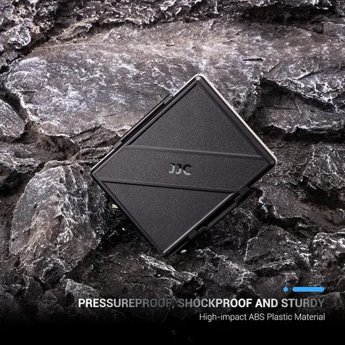 Vista 6 de Funda de disco duro de 2 ranuras para SSD de 2.5 pulgadas, caja de protección de almacenamiento de disco duro de estado sólido, resistente al agua