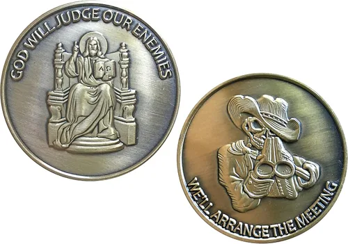 Vista 3 de Gods Bounty Hunter Heads Tails Challenge Coin