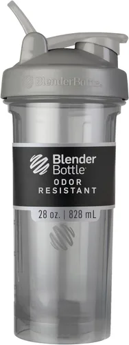 Vista 23 de BlenderBottle - Botella agitadora Pro Series ideal para batidos de proteínas y preentrenamiento, 32 onzas, color negro
