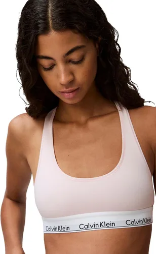Vista 4 de Calvin Klein - Brasier de algodón moderno, sin alambres y sin forro para mujer