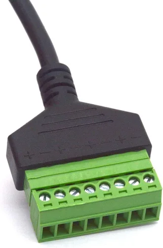 Vista 4 de Enchufe hembra de Ethernet RJ45 a conector de bloque de terminales de tornillo de 8 pines Terminal de tornillo RJ45 para Cat7 6 5 CCTV AV DVR UTP