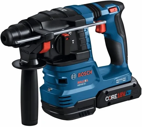 Vista 7 de Bosch GBH18V-22K24 Kit de martillo giratorio sin escobillas SDS-plus® Bulldog™ de ¾ pulgadas de 18V con (2) baterías de alimentación avanzada
