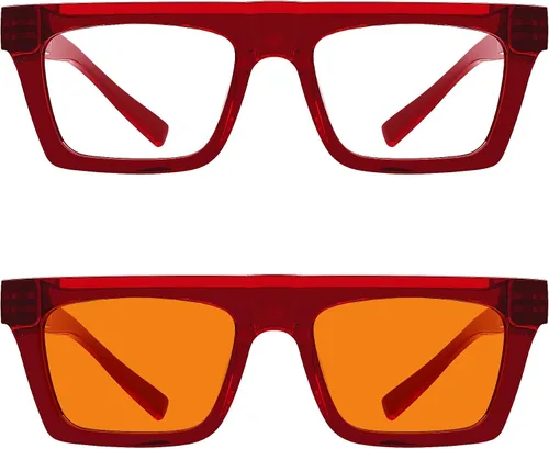 Vista 132 de Eyekepper Gafas de luz azul para hombre y mujer, paquete de 6 lentes Pilot Paquete de 6 color mezclado
